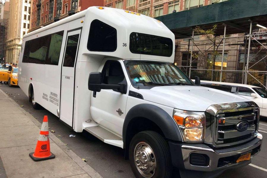 24 Passenger Party Limo Bus Photo