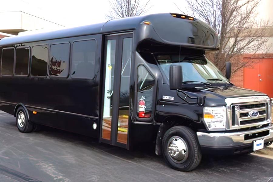 Black Ford 24 Passenger Photo