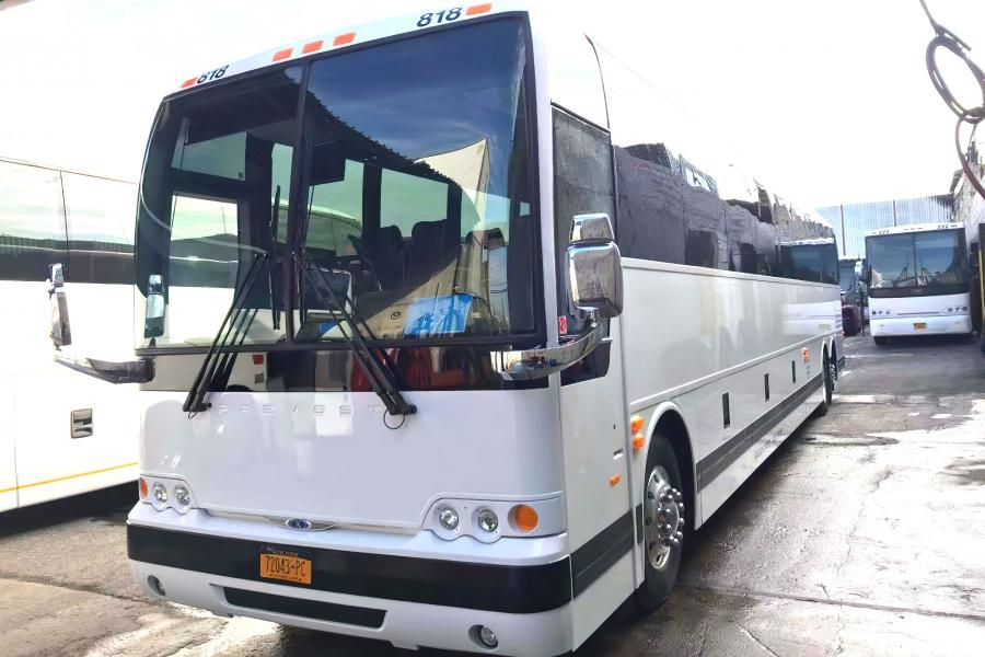 56 PAX Prevost with Bathroom Photo