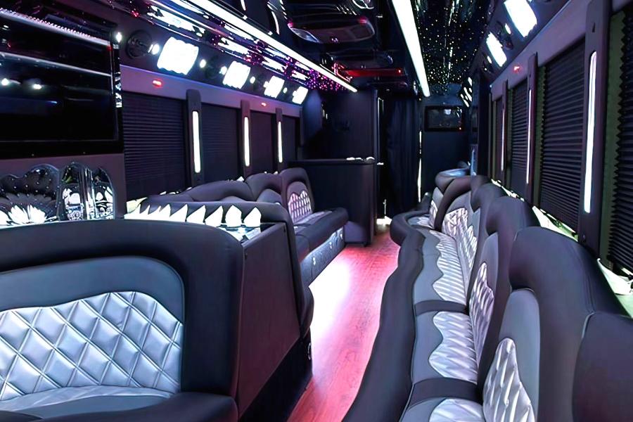 30 Passenger Party Luxury Bus with Bathroom  Small Photo (19)