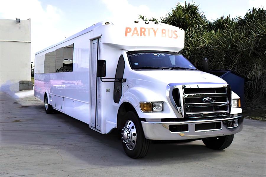 42 Passenger Limo Party Bus With Bathroom Small Photo (19)