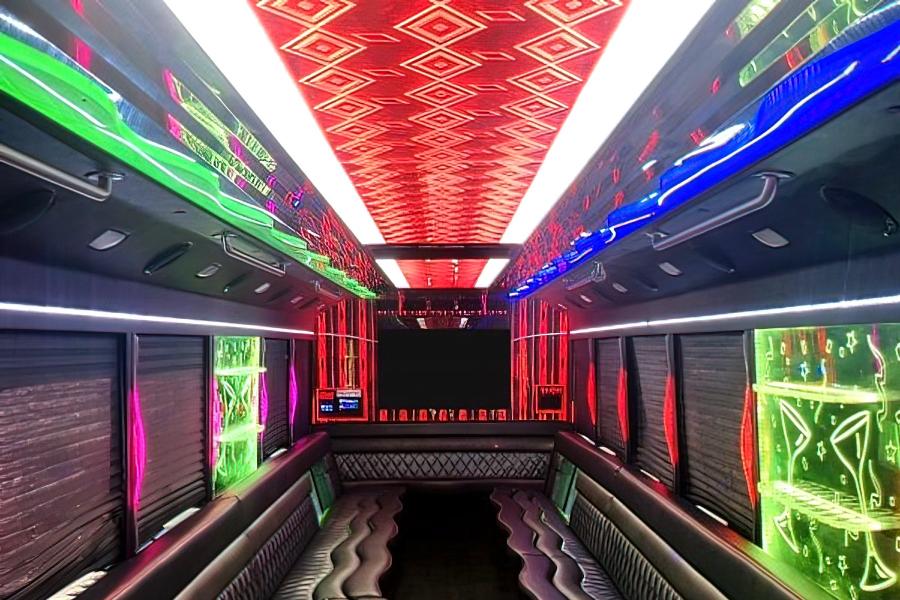 42 Passenger Limo Party Bus With Bathroom Small Photo (19)